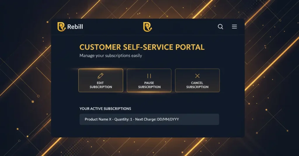 Customer self service portal